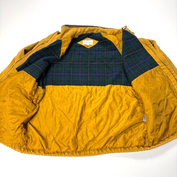 Boundary Waters Zip Up Barn Chore Jacket Tan Sz S/M Flannel Lined Loose Fit - Picture 4 of 8